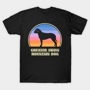 Greater Swiss Mountain Dog Vintage Sunset Dog T-Shirt